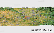Satellite Panoramic Map of ZIP code 97222