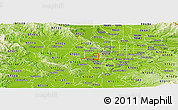 Physical Panoramic Map of ZIP code 97223