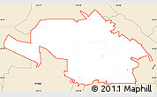 Classic Style Simple Map of ZIP code 97229