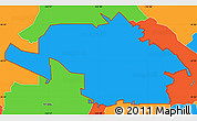 Political Simple Map of ZIP code 97229