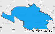 Political Simple Map of ZIP code 97229, single color outside, borders and labels