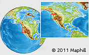 Physical Location Map of ZIP code 97330, within the entire country