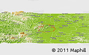 Physical Panoramic Map of ZIP code 97330