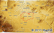 Physical 3D Map of ZIP code 97756