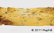 Physical Panoramic Map of ZIP code 97756