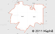 Silver Style Simple Map of ZIP code 97756