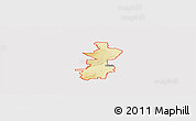 Physical Panoramic Map of ZIP code 97914, cropped outside