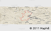 Shaded Relief Panoramic Map of ZIP code 97914
