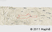 Shaded Relief Panoramic Map of ZIP code 97920