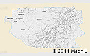 Classic Style 3D Map of Clackamas County, single color outside