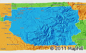 Political 3D Map of Clackamas County