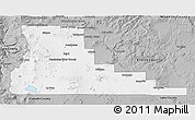 Gray 3D Map of Deschutes County