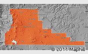 Political Map of Deschutes County, desaturated
