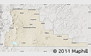 Shaded Relief Map of Deschutes County, lighten, semi-desaturated
