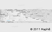 Silver Style Panoramic Map of Deschutes County