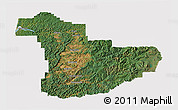 Satellite 3D Map of Douglas County, cropped outside