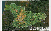 Satellite 3D Map of Douglas County, darken