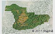 Satellite 3D Map of Douglas County, lighten