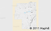 Classic Style 3D Map of Harney County, single color outside