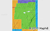 Political 3D Map of Harney County