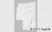 Gray Map of Harney County, single color outside