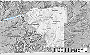 Gray 3D Map of Hood River County
