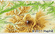 Physical 3D Map of Hood River County