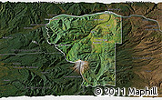 Satellite 3D Map of Hood River County, darken