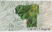 Satellite 3D Map of Hood River County, lighten