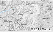 Silver Style 3D Map of Hood River County