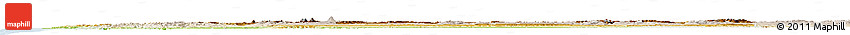 Physical Horizon Map of Oregon, lighten