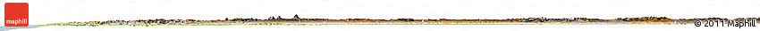 Physical Horizon Map of Oregon, semi-desaturated