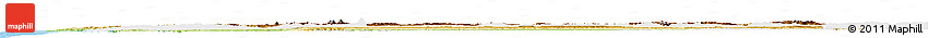 Physical Horizon Map of Oregon, single color outside