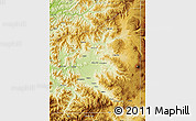 Physical Map of Jackson County