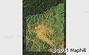 Satellite Map of Jackson County, darken