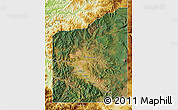 Satellite Map of Jackson County, physical outside