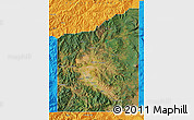 Satellite Map of Jackson County, political outside