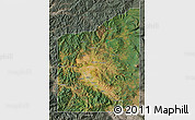Satellite Map of Jackson County, semi-desaturated