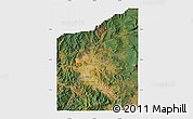 Satellite Map of Jackson County, single color outside