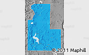 Political Map of Klamath County, desaturated