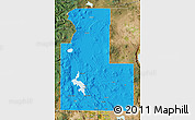 Political Map of Klamath County, satellite outside