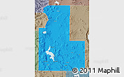 Political Map of Klamath County, semi-desaturated