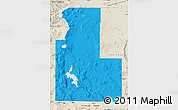Political Map of Klamath County, shaded relief outside