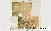 Satellite Map of Lake County, shaded relief outside