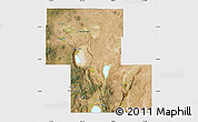 Satellite Map of Lake County, single color outside