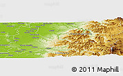 Physical Panoramic Map of Marion County