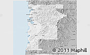 Gray 3D Map of Tillamook County