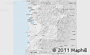 Silver Style 3D Map of Tillamook County