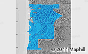 Political Map of Tillamook County, desaturated