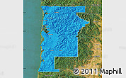 Political Map of Tillamook County, satellite outside